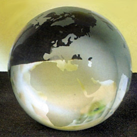 Globe paperweight
